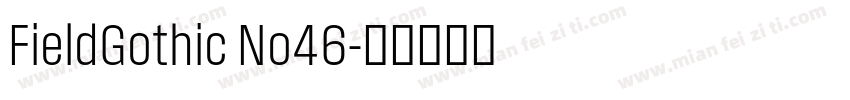 FieldGothic No46字体转换